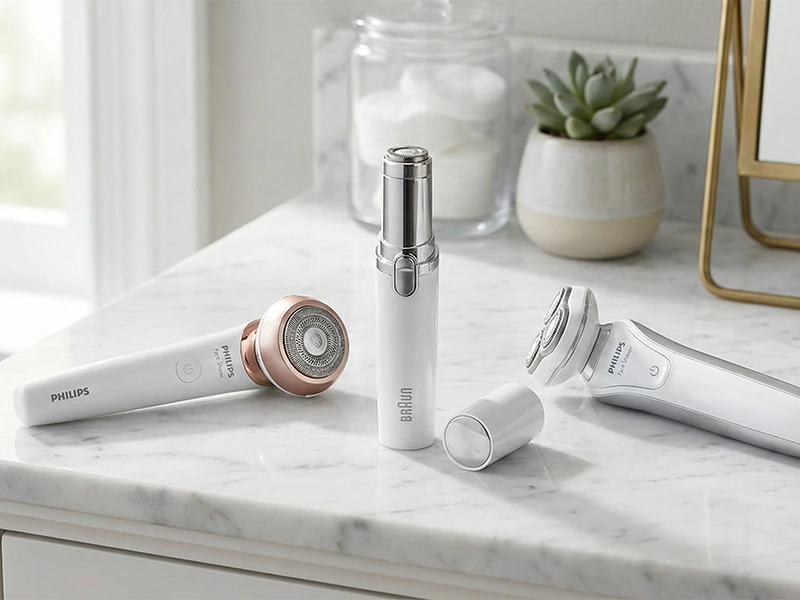 مقایسه دستگاه اصلاح صورت زنانه فیلپیس و براون